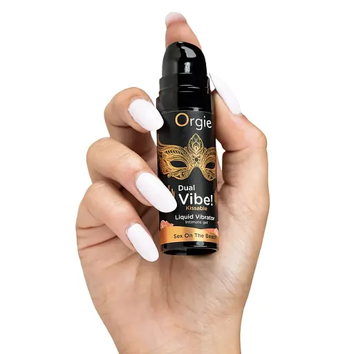 Рідкий вібратор Orgie DUAL VIBE! секс на пляжі 15 мл - фото 4