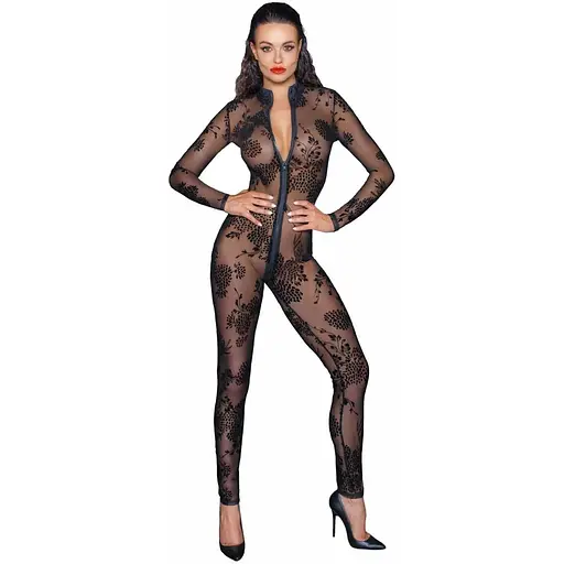 Бодистокинг Noir Handmade F237 Long tulle overall - L - фото 3