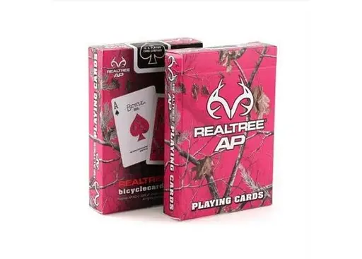 Карти гральні United States Playing Card Company Bicycle REALTREE AP (pink) (02125) - фото 2