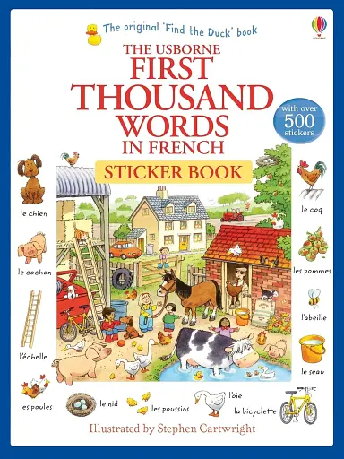 First 1000 Words in French. Sticker Book