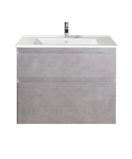 Тумба Мойдодир Палермо 80-U з умивальником SU-80 бетон світлий Сірий - фото 8