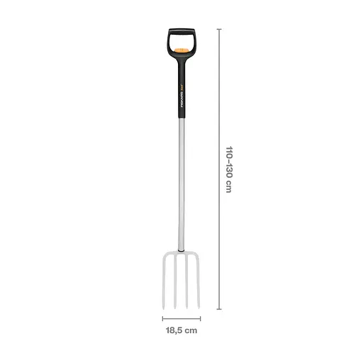 Вилы садовые телескопические Fiskars Xact™ 110-130 см (1070717) - фото 3