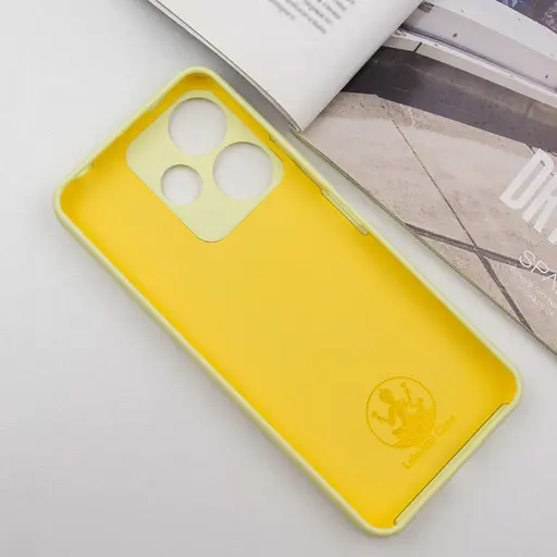 Чохол Lakshmi Silicone Cover Full Camera AA для Xiaomi Redmi 13 4G/Poco M6 4G Жовтий/Mellow Yellow - фото 3