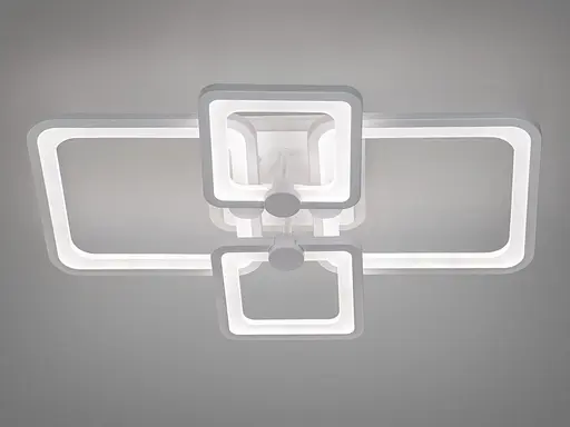 Плоска світлодіодна люстра з пультом, диммером, підсвіткою, 76W - фото 3