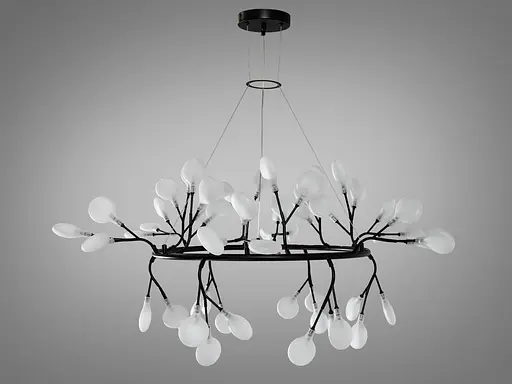 Дизайнерські новинки, люстра в лофтовому стилі "Світлячок" у вітальню - фото 1