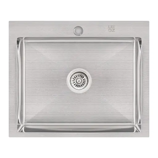 Кухонна мийка Lidz H6050 Brush 3.0/1.0 мм (LIDZH6050BRU3010), Нержавіюча сталь - фото 1