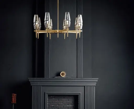 Підвісна люстра Lita із видовженими плафонами Line.F Кількість ламп 8 - фото 1