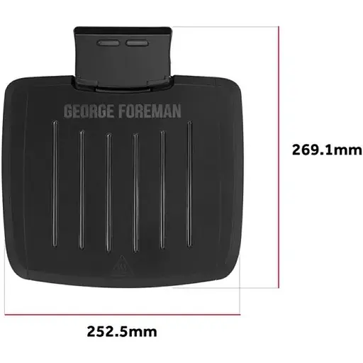 Гриль прижимной Russell Hobbs George Foreman Immersa Small 1100Вт черный - фото 3