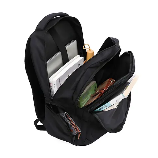 Універсальний міський рюкзак Justpack з ортопедичною спинкою чорний 31 х 48 х 19 см (5778) - фото 5