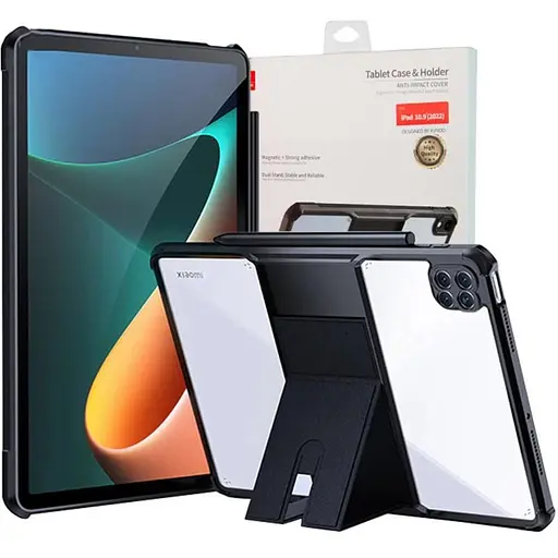Чохол накладка з підставкою HunDD з посиленими кутами для Xiaomi Pad 7 / Pad 7 Pro (11.2") Чорний