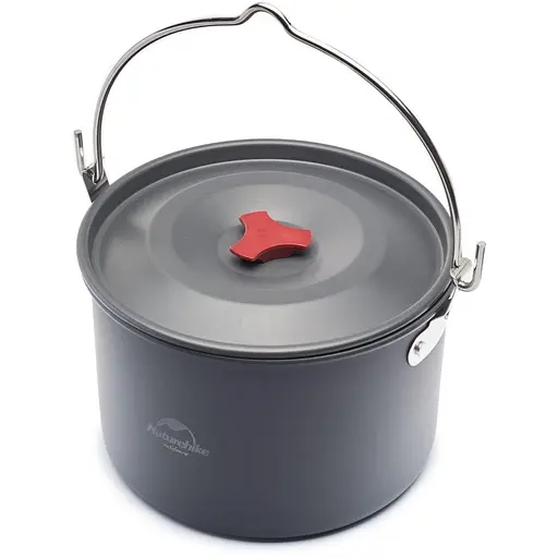 Туристична каструля-котелок Naturehike Camping NH17D021-G з алюмінію 4л