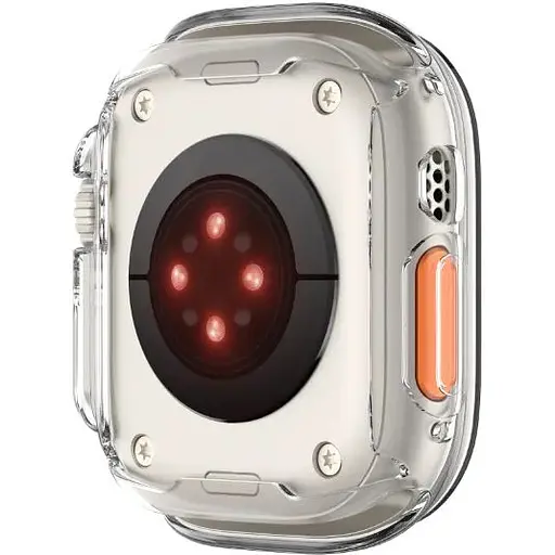 Чехол-накладка DK для Apple Watch Ultra 49mm (Series 1 / 2) Silicone Face Case (clear) - фото 3
