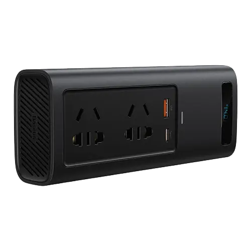 Автомобильный инвертор Baseus In-car 150W 220V EU Черный (CRNBQ-A01) - фото 2