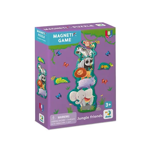 Детская магнитная игра "Друзья из джунглей" DoDo Toys 200256, 8 элементов - фото 1