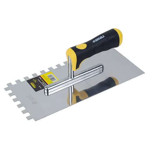 Гладилка штукатурна Sigma Profi нержавіюча 280×130мм c зубом 10×10мм 8327541 - фото 1