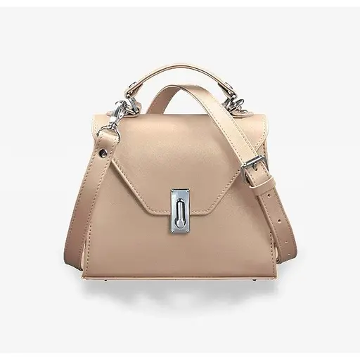 Жіноча шкіряна сумка Futsy Світло-бежева - фото 1