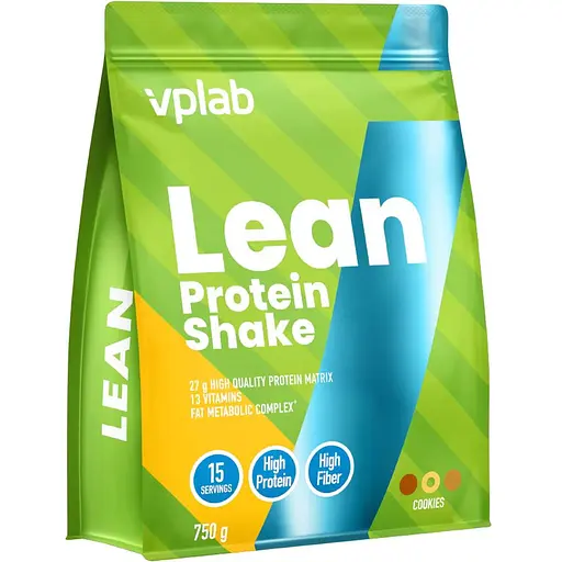 Протеїновий порошок VPLab Lean Protein Shake Cookies 750 г