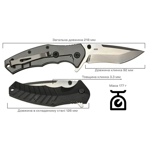 Нож Skif Griffin II SW Black - фото 9