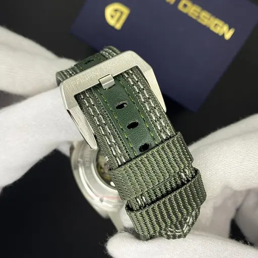 Наручний годинник чоловічий PD-1736 Silver-Green Pagani Design acs0031180 - фото 7