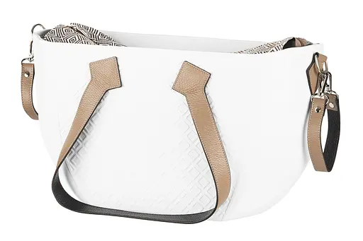 Сумка MyMia ручки кожа, коврик, ремни для коляски, бело-коричневый Nuvita det0018668 - фото 5