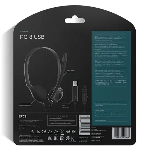 Наушники Epos гарнитура Comm PC 8 USB (6785622) - фото 10