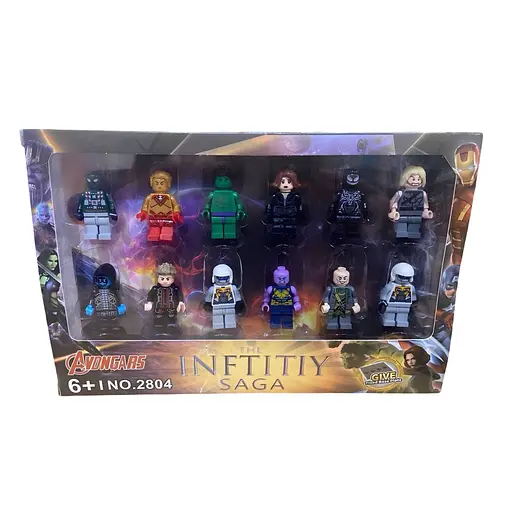 Набор игровых фигурок Мстители 12 шт. с оружием (2804-1)