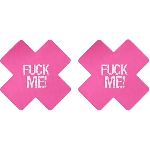 Наклейки на соски Lovetoy Fuck me 2 шт. мульти