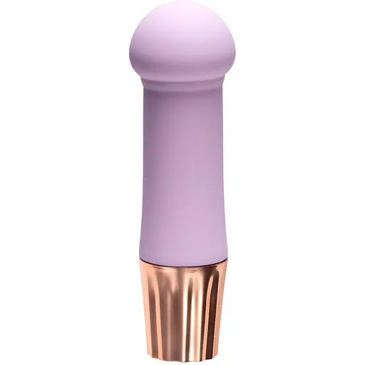 Міні-вібратор Crushious Mellow Puff лавандовий 11 х 3.2 см - фото 1