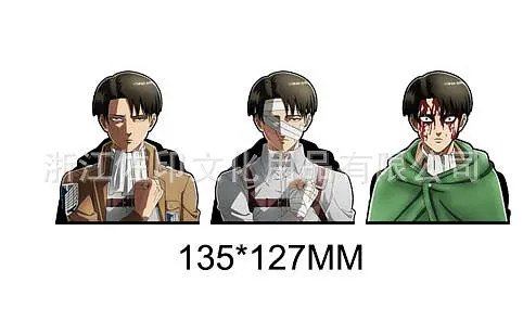 Голографічна наклейка Атака Титанів Леві Аккерман Attack on Titan Levi Ackermann - фото 1