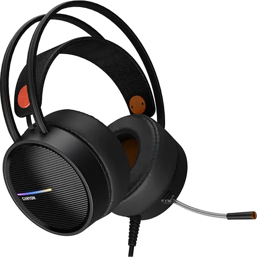 Ігрова гарнітура Canyon Interceptor GH-8A Black/Orange (CND-SGHS8A) - фото 2
