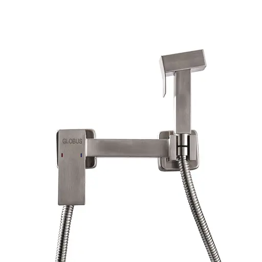 Змішувач для гігієнічного душу зовнішнього монтажу 150 мм Globus Lux SBQ-5-106MIX-SS, Нержавіюча сталь - фото 4