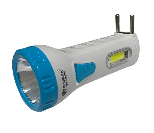 Ліхтарик ручний LED 5W заряд від 220V+ акумулятор 8836 COB - фото 1