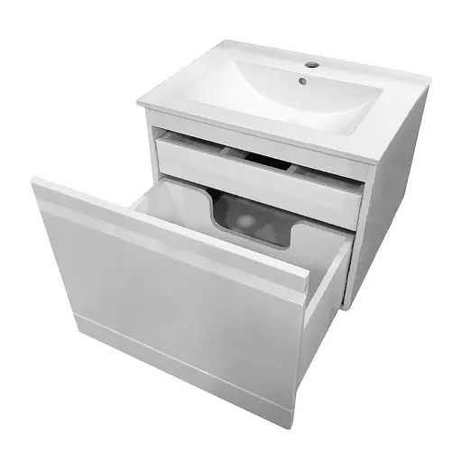 Тумба з умивальником Volle Orlando 60 см 15-35-60 Білий - фото 2