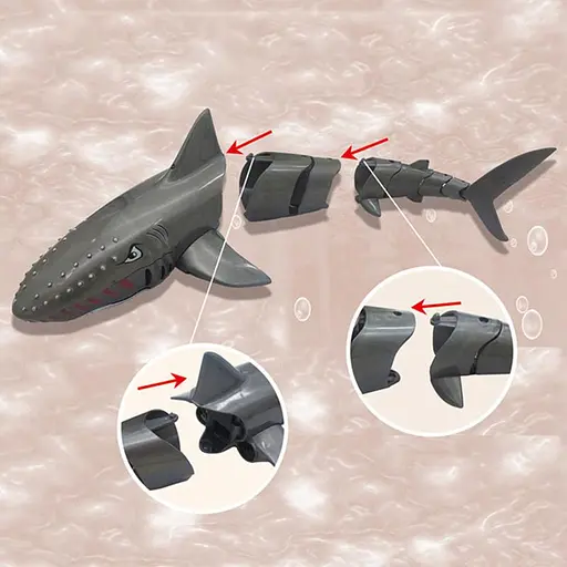 Човен на радіокеруванні SHT FY666 Shark 2.4G Grey - фото 5