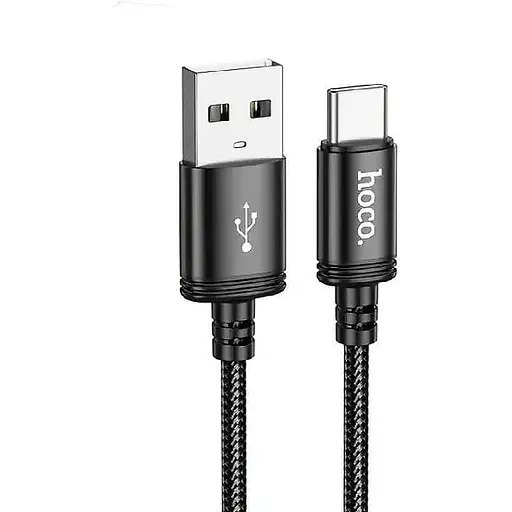 Кабель Hoco X89 Wind charging data cable Type-C чорний - фото 1