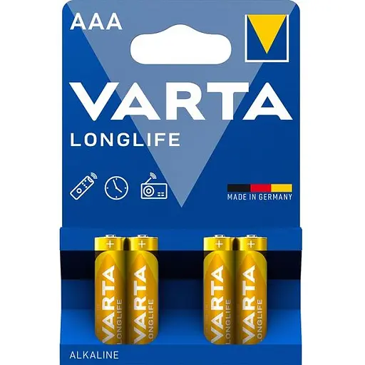 Елемент живлення Varta Longlife AAA BLI Brille 4008496525072 4 шт.