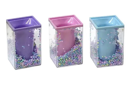 Подставка для ручек акриловая с пенопластовыми шариками, ZBT-0083 (в ассортименте) - фото 2