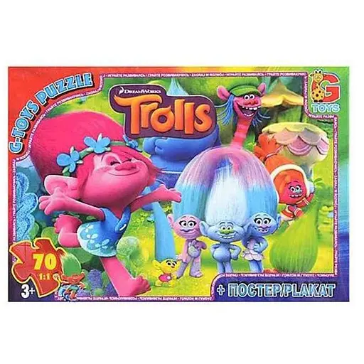 Пазлы детские Тролли TR0071, 70 элементов