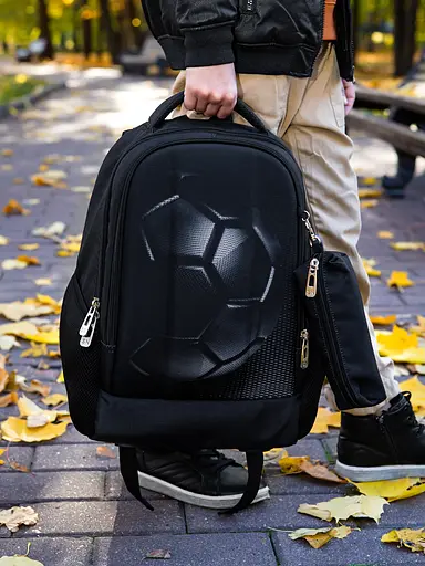 Шкільний рюкзак підлітковий чорний для хлопчика Winner / SkyNam 57-35 для старшокласників - фото 12