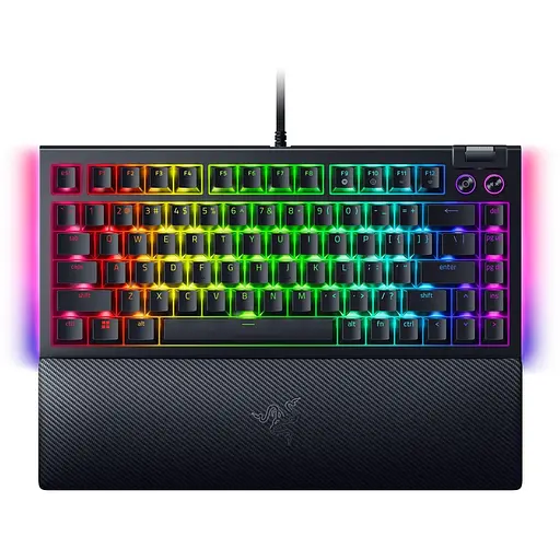 Клавіатура Razer BlackWidow V4 75% RGB Mechanical Tactile Switch USB Black (RZ03-05000100-R3M1) - фото 1