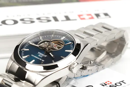 Часы Tissot Gentleman Powermatic 80 Open Heart T127.407.11.041.01 - фото 4