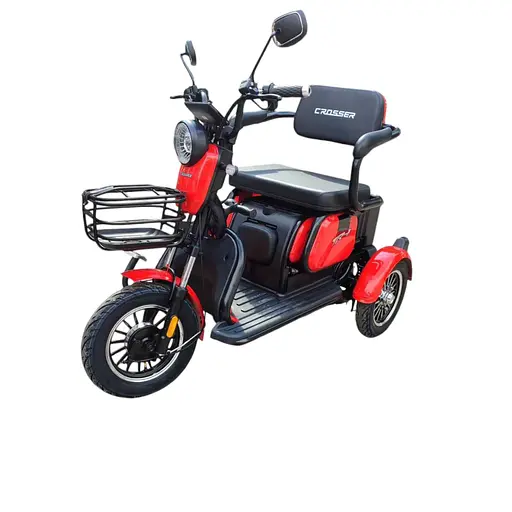Електроскутер Триколісний Crosser TR1 Pro (1000W, 72V, 20Ah) Червоний