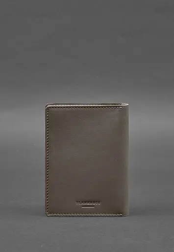 Кожаная обложка-органайзер для документов 6.1 темно-бежевый краст - фото 7