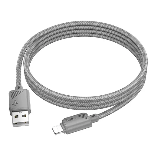 Дата кабель Hoco X113 Beneficio USB to Lightning (1m) Gray - фото 2