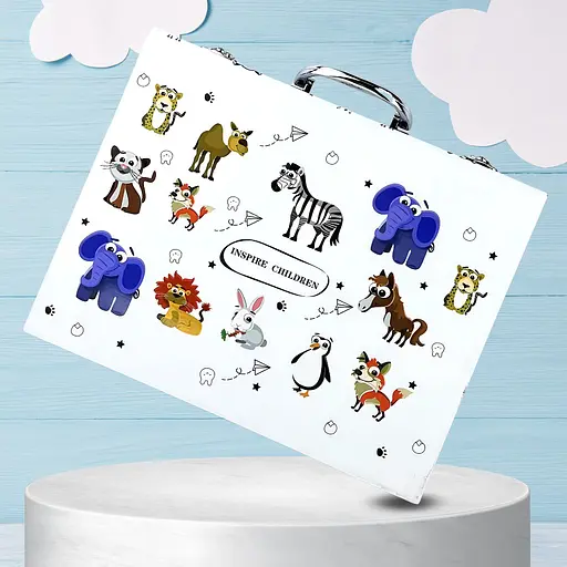 Набор для творчества Зверята в чемодане 48 предметов 30 x 25 x 5.5 см 001-68 - фото 2