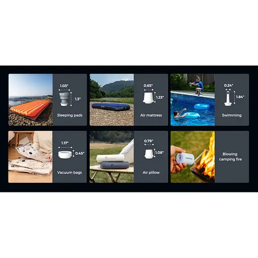 Насос-фонарь кемпинговый Flextail Tiny Pump 2X, черный - фото 6