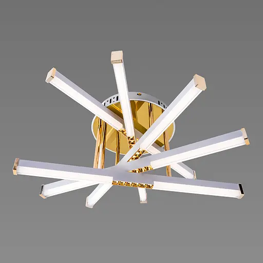 Люстра светодиодная акриловая Sirius B YH839/5 WT+GD 65W - фото 2