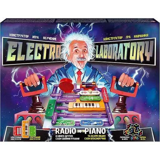 Электронный конструктор Electro Laboratory. Radio+Piano Danko Toys ELab-01-03 - фото 1