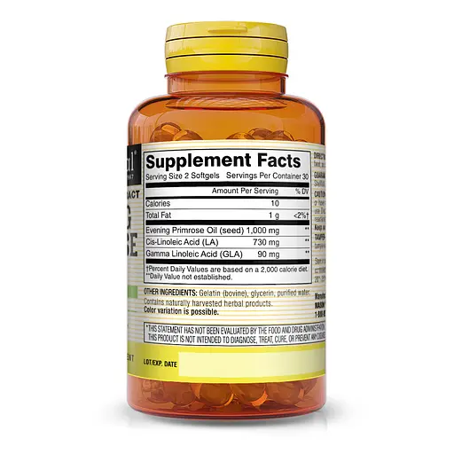 Жирные кислоты Mason Natural Evening Primrose Oil, 60 капсул - фото 2