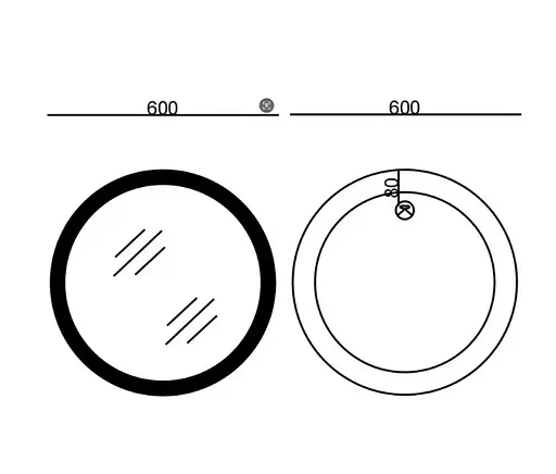 Зеркало Mixxus Plain MC10-60 (часы, LED-подсветка, антизапотевание) (MI6013) - фото 10